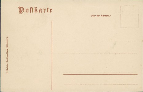 Adressseite der Ansichtskarte Miltenberg a. Main, Blick vom Würzburger Tor