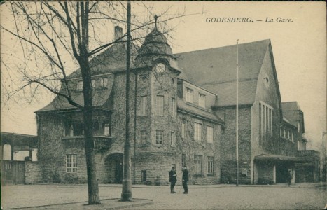 Alte Ansichtskarte Bad Godesberg, La Gare, Bahnhof