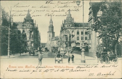 Alte Ansichtskarte Berlin, Kaiser Wilhelm-Strasse