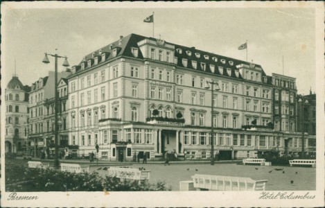 Alte Ansichtskarte Bremen, Hotel Columbus