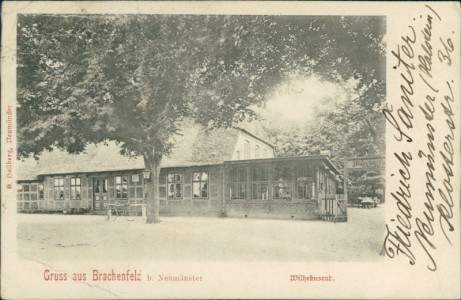 Alte Ansichtskarte Neumünster, Brachenfeld, Wilhelmsruh