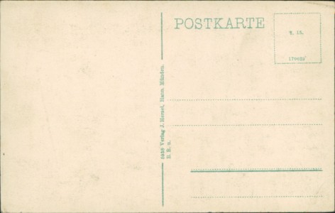 Adressseite der Ansichtskarte Hann. Münden, Offiziers-Gefangenen-Lager