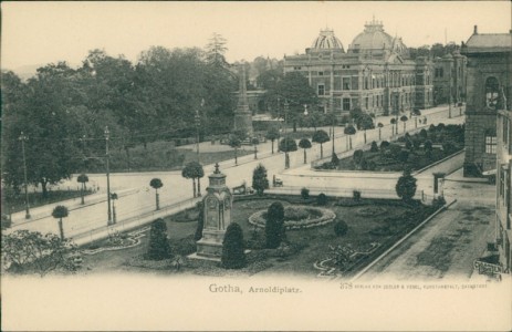 Alte Ansichtskarte Gotha, Arnoldiplatz