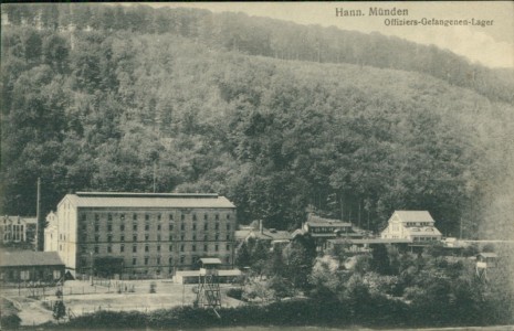 Alte Ansichtskarte Hann. Münden, Offiziers-Gefangenen-Lager
