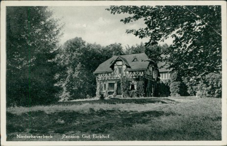 Alte Ansichtskarte Bispingen-Niederhaverbeck, Pension Gut Eickhof