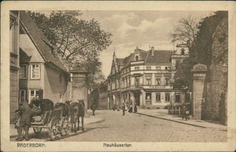 Alte Ansichtskarte Paderborn, Neuhäusertor