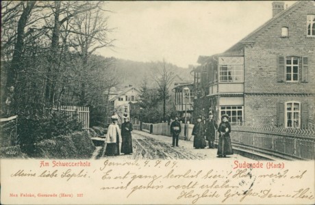 Alte Ansichtskarte Quedlinburg-Bad Suderode, Am Schwedderholz