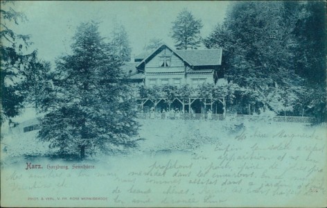 Alte Ansichtskarte Bad Harzburg, Sennhütte