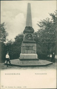 Alte Ansichtskarte Magdeburg, Kozlowskydenkmal