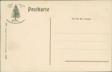 Adressseite der Ansichtskarte Wernigerode-Schierke, Gesamtansicht