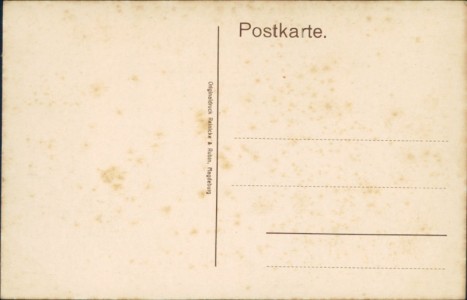 Adressseite der Ansichtskarte Magdeburg, Herrenkrug - Rennbahn