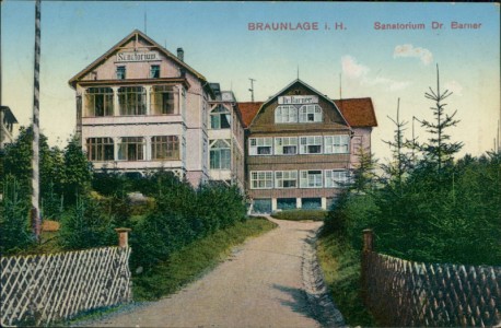 Alte Ansichtskarte Braunlage, Sanatorium Dr. Barner