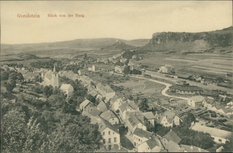 Alte Ansichtskarte Gerolstein, Blick von der Burg