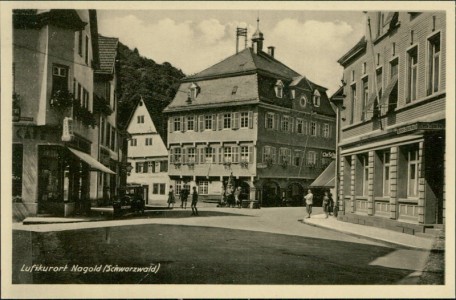 Alte Ansichtskarte Nagold, Teilansicht