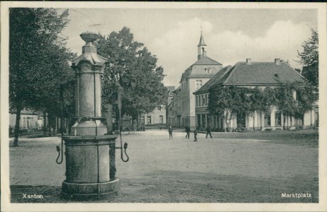 Alte Ansichtskarte Xanten, Marktplatz