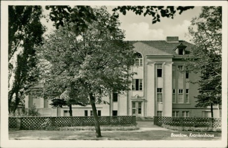 Alte Ansichtskarte Beeskow, Krankenhaus