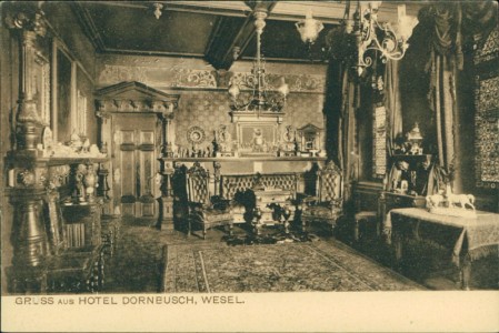 Alte Ansichtskarte Wesel, Hotel Dornbusch