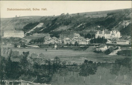 Alte Ansichtskarte Schwäbisch Hall, Diakonissenanstalt