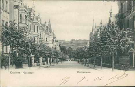 Alte Ansichtskarte Koblenz-Neustadt, Moltkestrasse