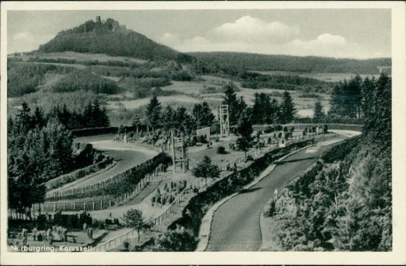 Alte Ansichtskarte Nürburgring, Karussell