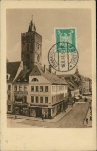 Alte Ansichtskarte Frankfurt (Oder), Blick auf die Marienkirche