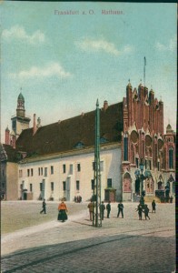Alte Ansichtskarte Frankfurt (Oder), Rathaus
