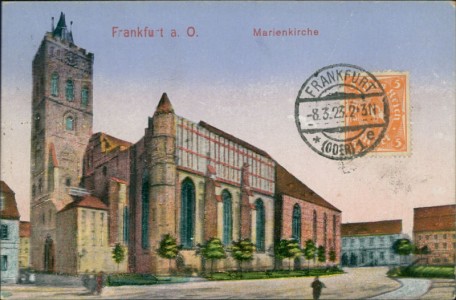 Alte Ansichtskarte Frankfurt (Oder), Marienkirche