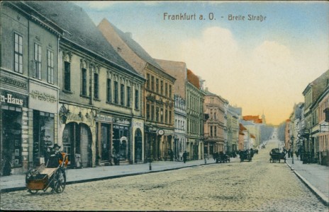Alte Ansichtskarte Frankfurt (Oder), Breite Straße