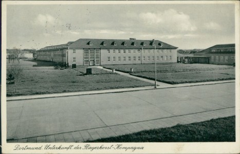 Alte Ansichtskarte Dortmund, Unterkunft der Fliegerhorst-Kompagnie