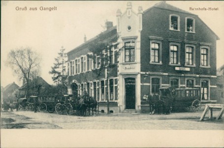 Alte Ansichtskarte Gangelt, Bahnhofs-Hotel