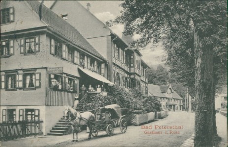 Alte Ansichtskarte Bad Peterstal-Griesbach, Gasthaus z. Rose