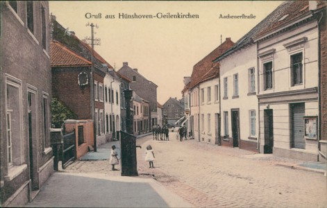 Alte Ansichtskarte Geilenkirchen-Hünshoven, Aachenerstraße