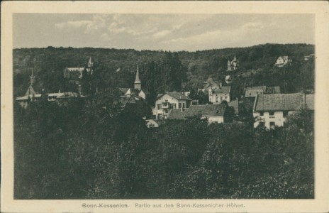 Alte Ansichtskarte Bonn-Kessenich, Partie aus den Bonn-Kessenicher Höhen