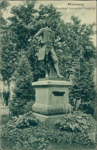 Alte Ansichtskarte Rheinsberg, Denkmal Kronprinz Friedrich