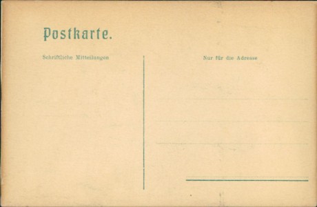 Adressseite der Ansichtskarte Gruss aus dem Altenburger Lande, Altenburger Bauerntracht (Reliefkarte)