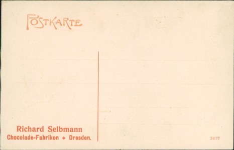 Adressseite der Ansichtskarte Königsberg in der Neumark / Chojna, Vor dem Bernikower Tor