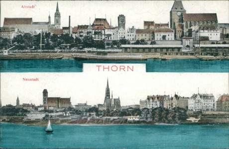 Alte Ansichtskarte Thorn / Toruń, Altstadt, Neustadt
