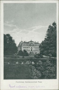 Alte Ansichtskarte Pless / Pszczyna, Residenzschloß