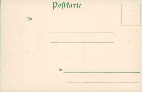 Adressseite der Ansichtskarte Gruss aus Eisenach, Blick auf die Wartburg