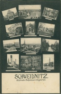 Alte Ansichtskarte Schweidnitz / Świdnica, Schönste Sehenswürdigkeiten