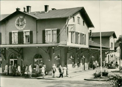 Alte Ansichtskarte Bad Elster, Bahnhof
