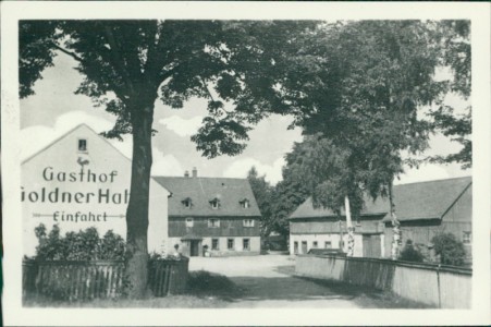 Alte Ansichtskarte Chemnitz-Altenhain, Gasthof "Goldner Hahn"