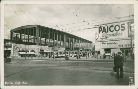 Alte Ansichtskarte Berlin, Bahnhof Zoo