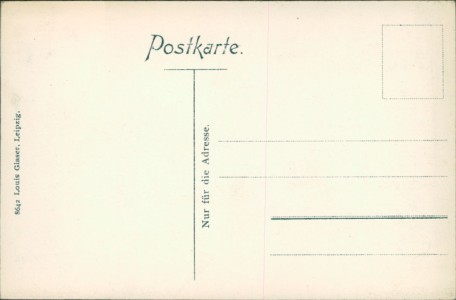 Adressseite der Ansichtskarte Halle (Saale), Hauptbahnhof