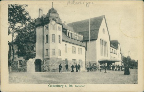 Alte Ansichtskarte Bad Godesberg, Bahnhof