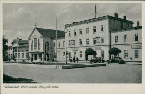 Alte Ansichtskarte Eberswalde, Hauptbahnhof