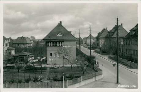 Alte Ansichtskarte Dresden-Klotzsche, Teilansicht