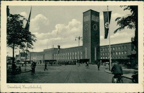 Alte Ansichtskarte Düsseldorf, Hauptbahnhof