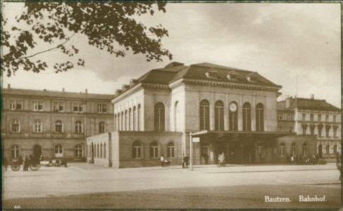 Alte Ansichtskarte Bautzen, Bahnhof