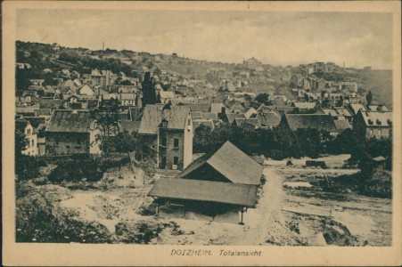 Alte Ansichtskarte Wiesbaden-Dotzheim, Totalansicht